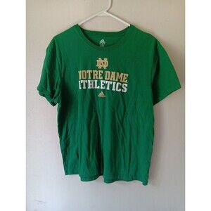 Notre Dame T-shirt XL Adidas Activewear Green T-Shirt Athletic Dept. Unisex